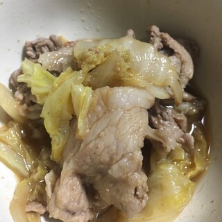 白菜と豚肉の炒め煮